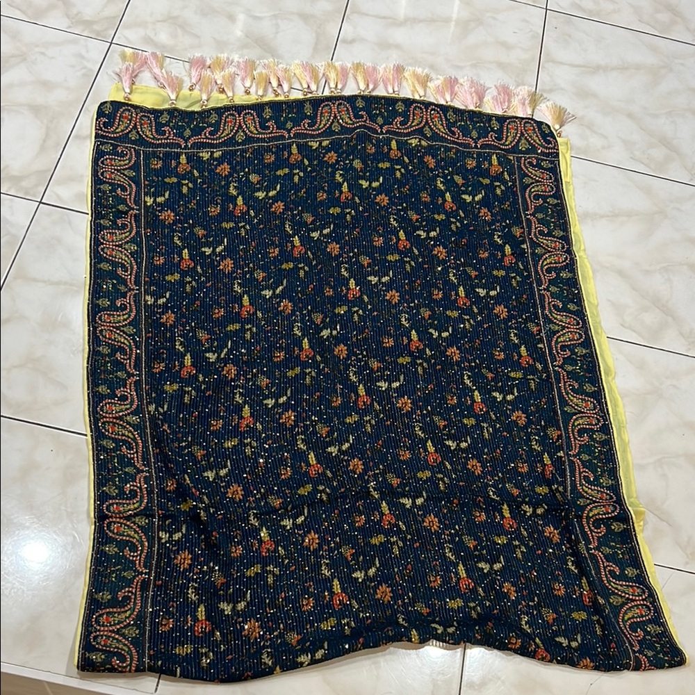Dupatta sequin embroidered scarf